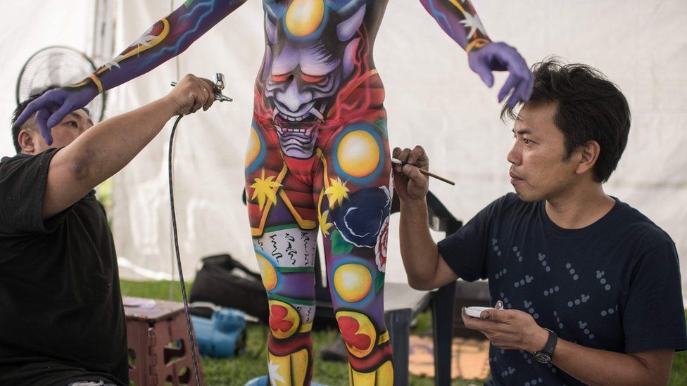 Detail Body Painting Korea Nomer 9