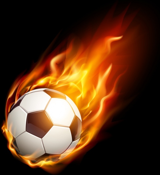Detail Bola Api Vector Nomer 3