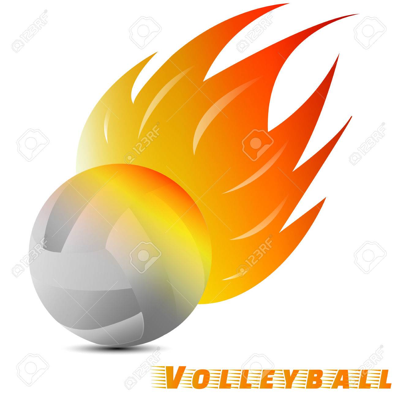 Detail Bola Api Vector Nomer 41
