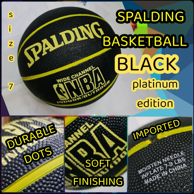 Detail Bola Basket Spalding Hitam Nomer 17