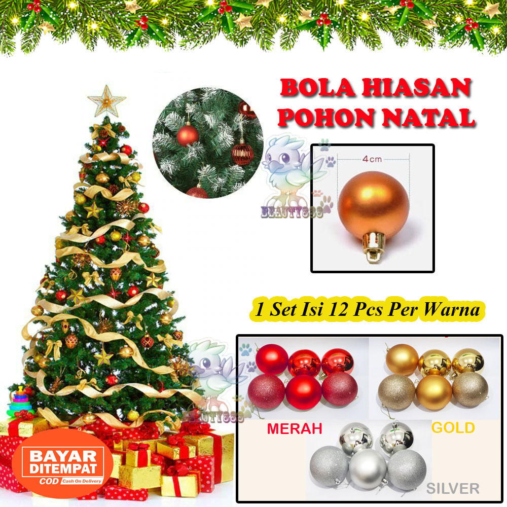 Detail Bola Hiasan Pohon Natal Nomer 36