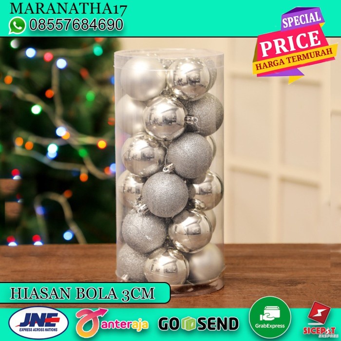 Detail Bola Hiasan Pohon Natal Nomer 40