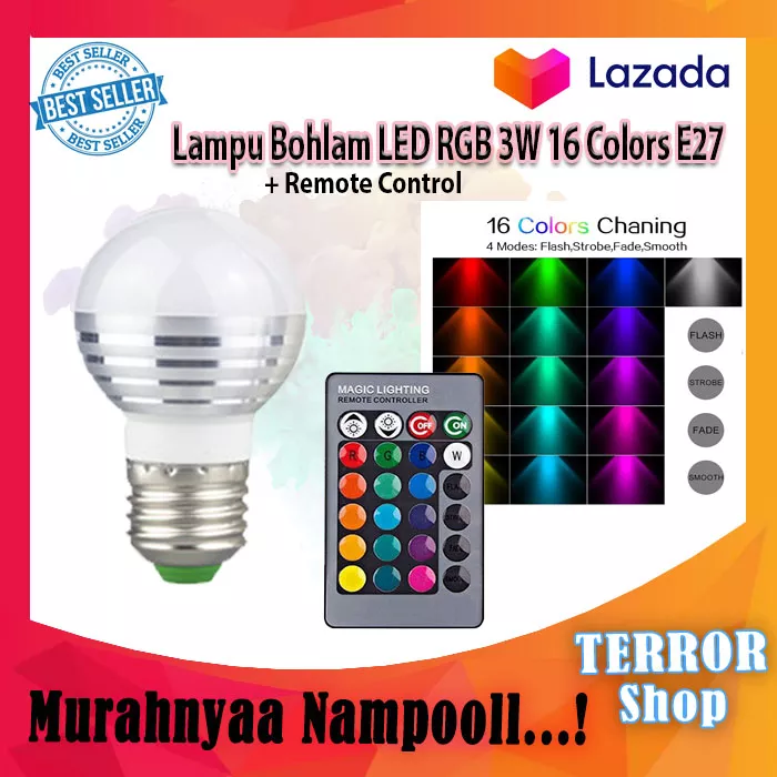 Detail Bola Lampu Warna Warni Nomer 24