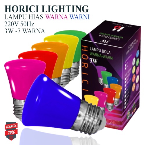 Detail Bola Lampu Warna Warni Nomer 52