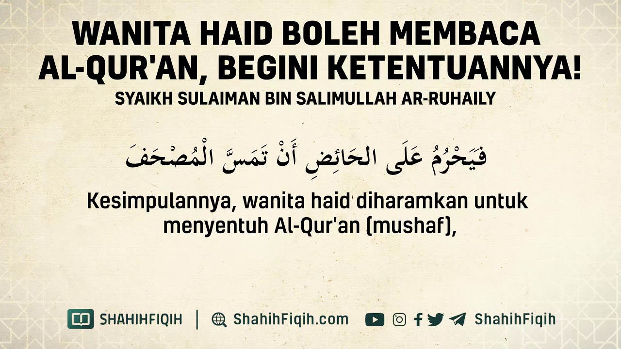 Bolehkah Saat Haid Membaca Surat Pendek - KibrisPDR