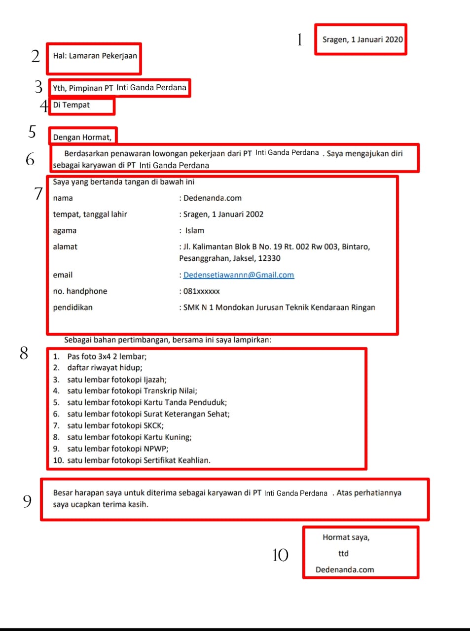 Detail Bolehkah Surat Lamaran 2 Lembar Nomer 28