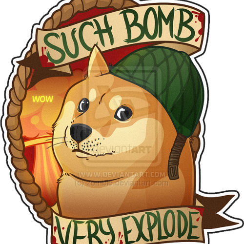 Detail Bomb Doge Sticker Nomer 4