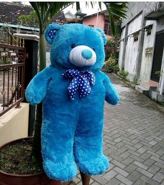 Detail Boneka Beruang Biru Nomer 3