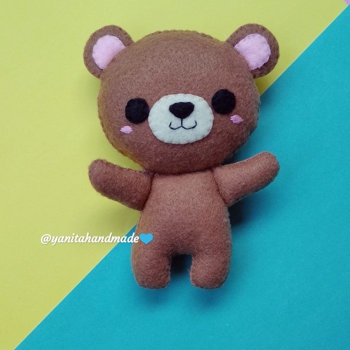 Detail Boneka Beruang Dari Kain Flanel Nomer 11