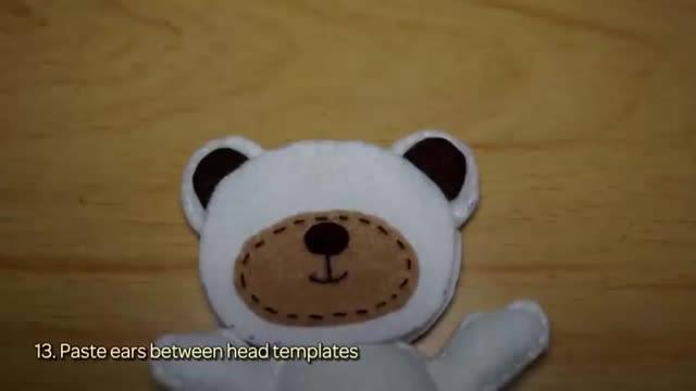 Detail Boneka Beruang Dari Kain Flanel Nomer 17