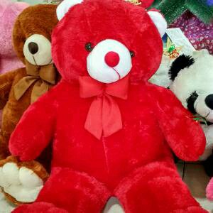 Detail Boneka Beruang Warna Merah Nomer 4