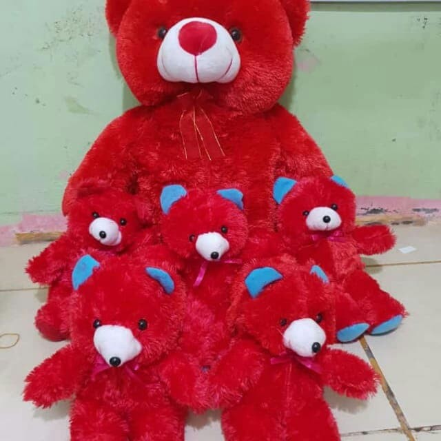 Detail Boneka Beruang Warna Merah Nomer 57