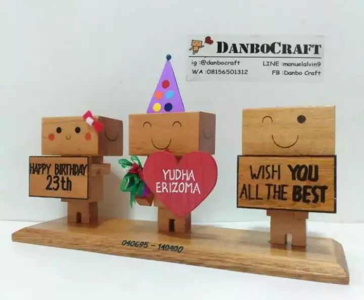 Detail Boneka Danbo Dari Kayu Nomer 10