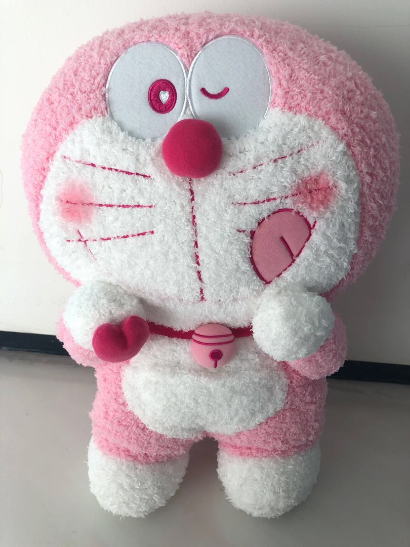 Detail Boneka Doraemon Pink Nomer 19