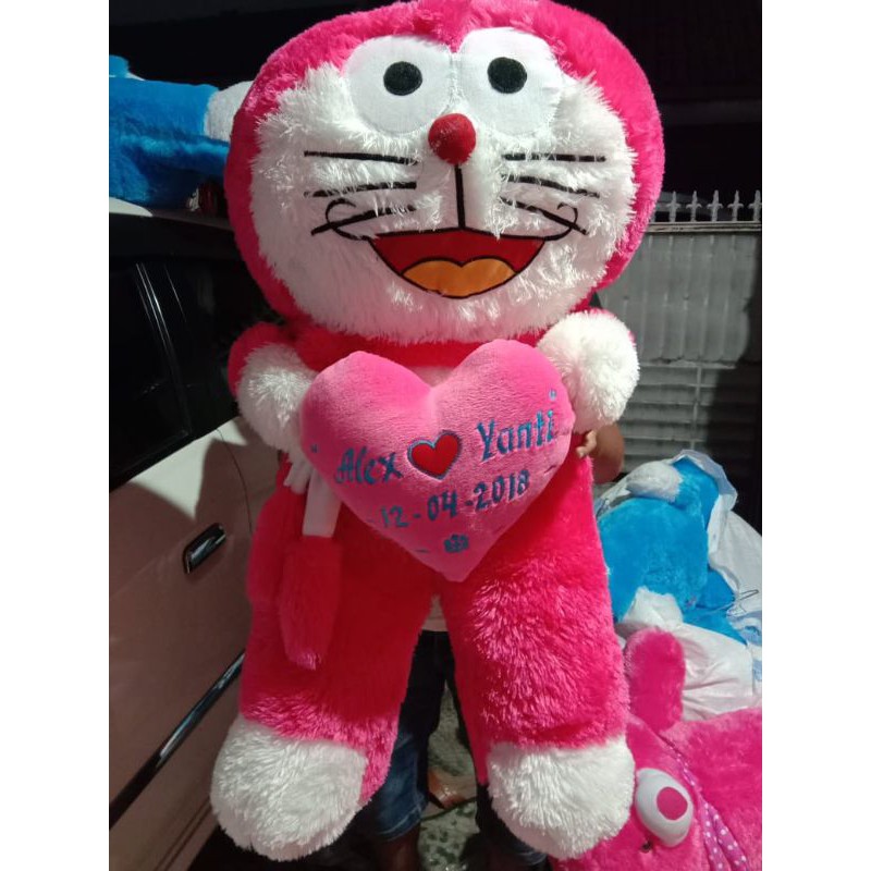 Detail Boneka Doraemon Pink Nomer 43