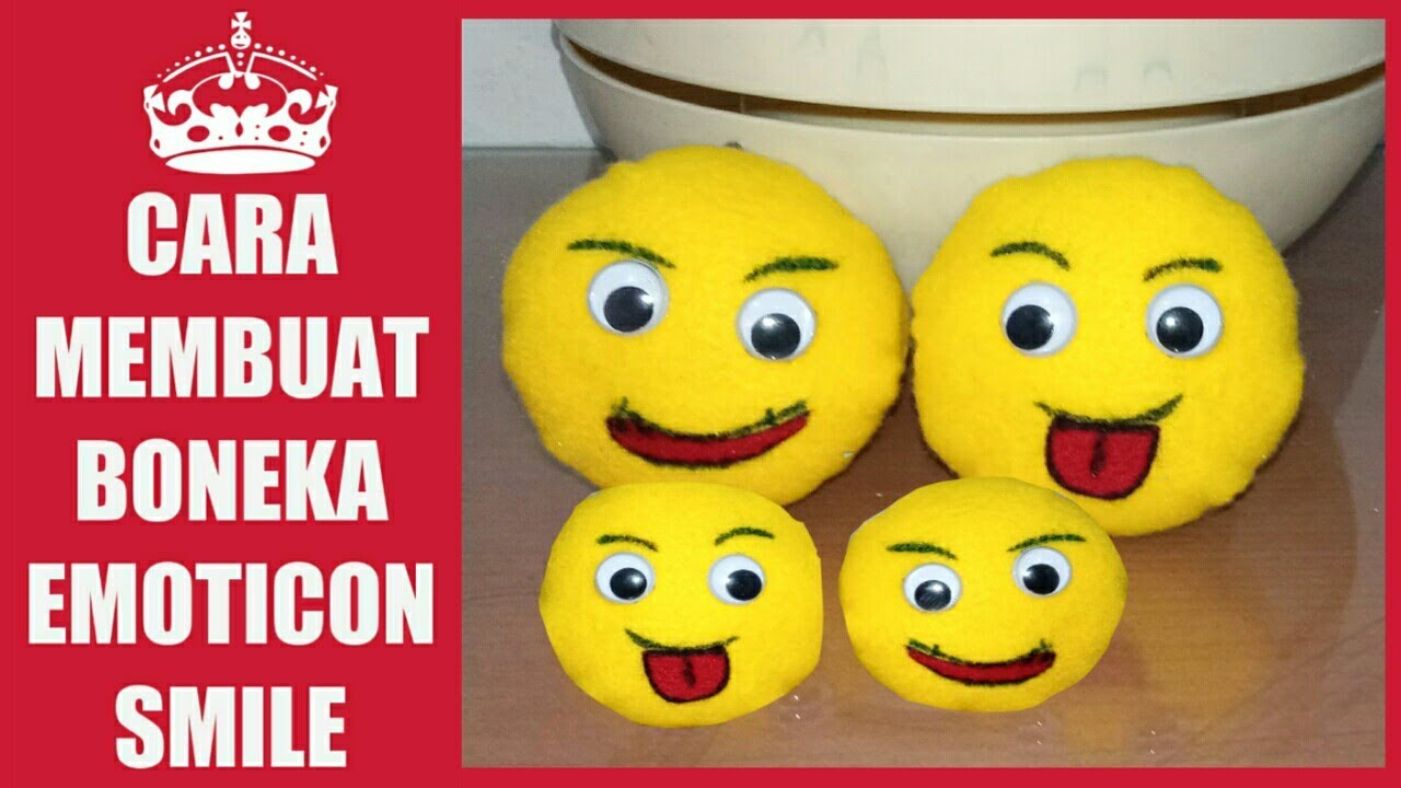 Detail Boneka Emoticon Dari Kain Flanel Nomer 4