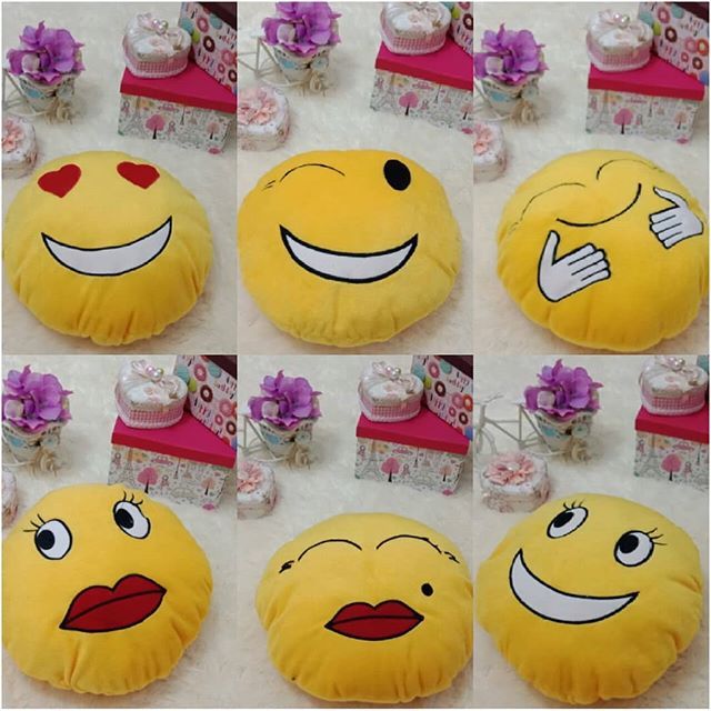 Detail Boneka Emoticon Dari Kain Flanel Nomer 48