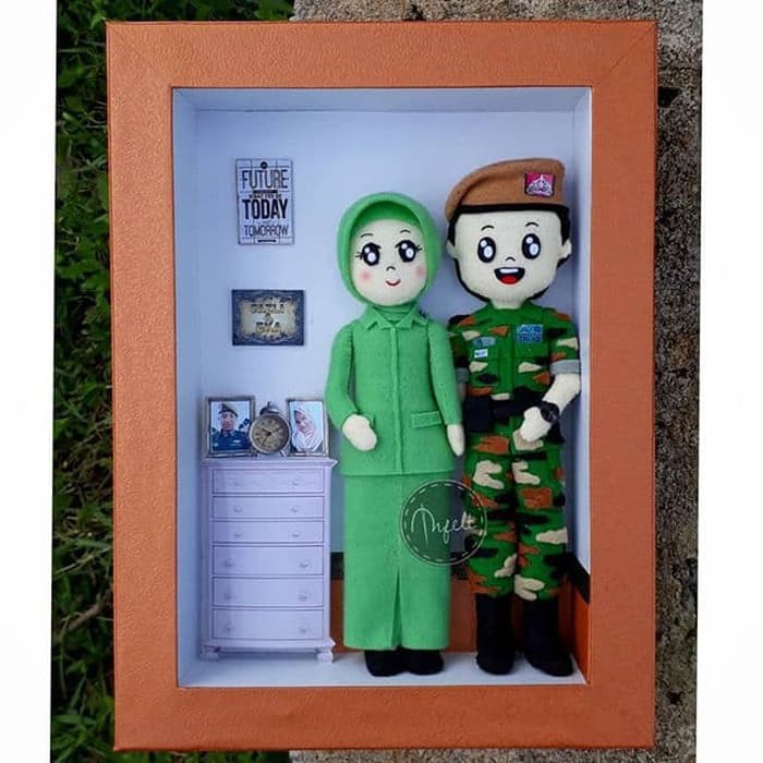 Detail Boneka Flanel Couple Nomer 32