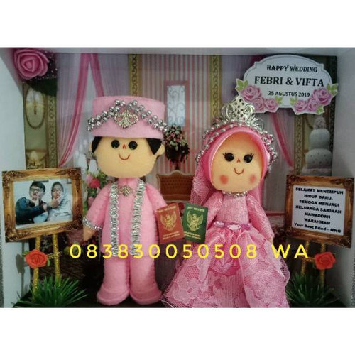 Detail Boneka Flanel Couple Nomer 42