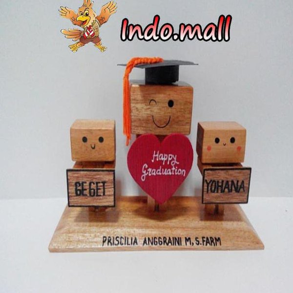 Detail Boneka Kayu Kotak Nomer 44