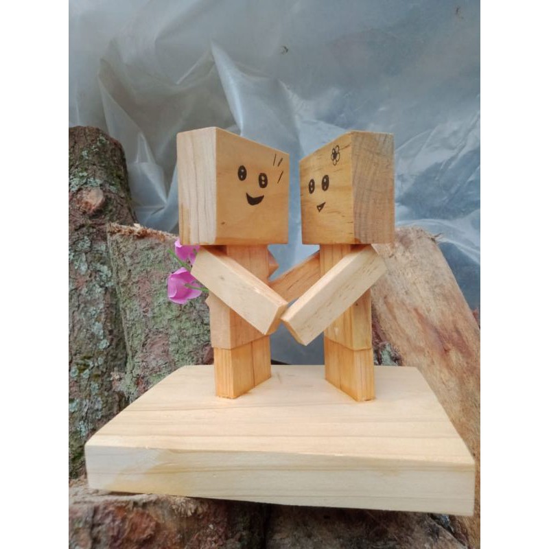 Detail Boneka Kayu Kotak Nomer 10