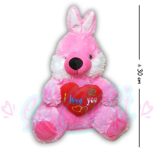 Detail Boneka Kelinci Pink Nomer 26