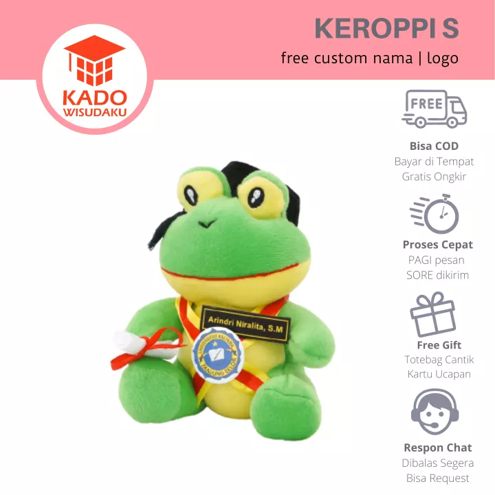 Detail Boneka Keroppi Wisuda Nomer 26