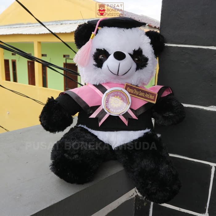 Boneka Panda Wisuda - KibrisPDR