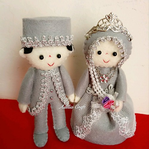 Detail Boneka Pengantin Dari Flanel Nomer 14