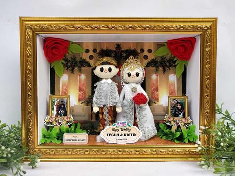 Detail Boneka Pengantin Flanel Nomer 26