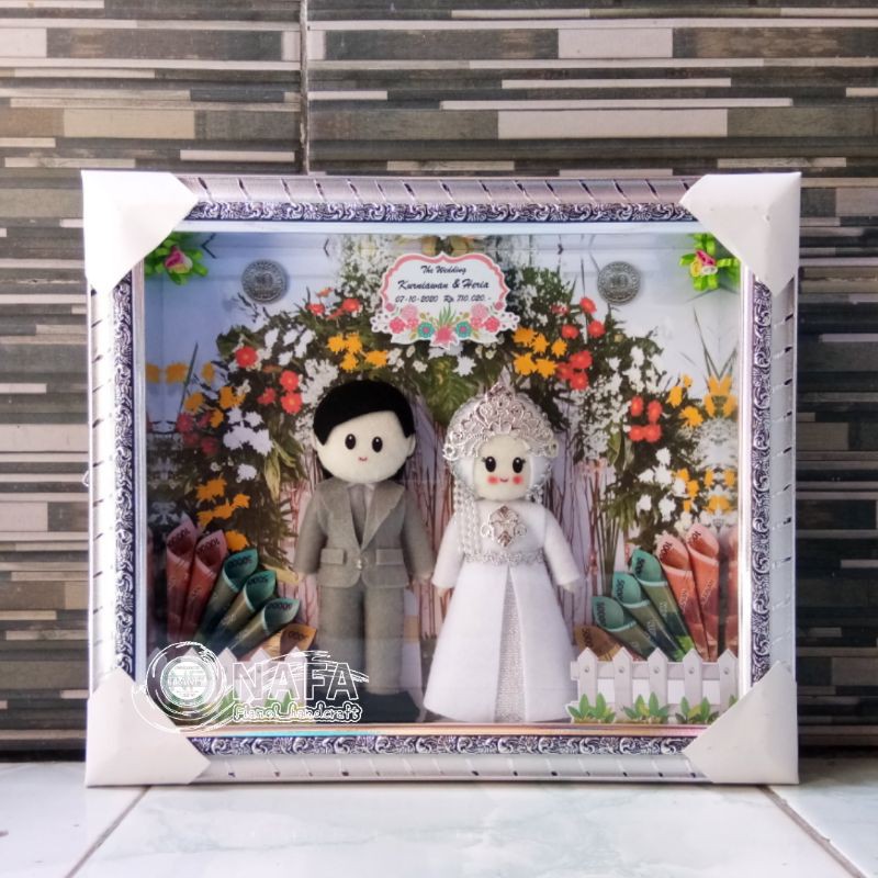 Detail Boneka Pengantin Flanel Nomer 31