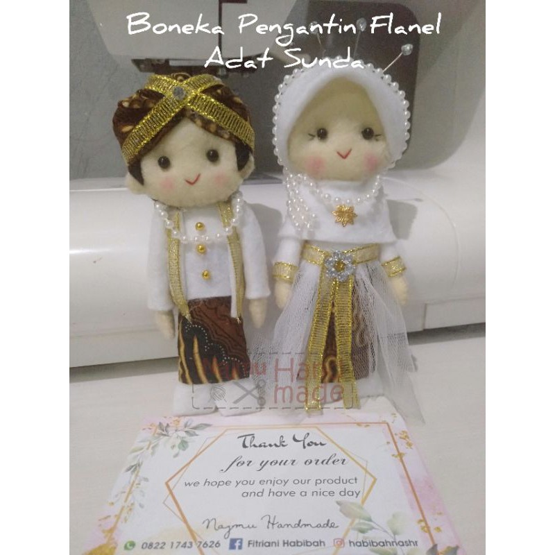 Detail Boneka Pengantin Flanel Nomer 46