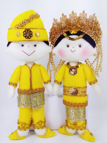 Detail Boneka Pengantin Flanel Nomer 50