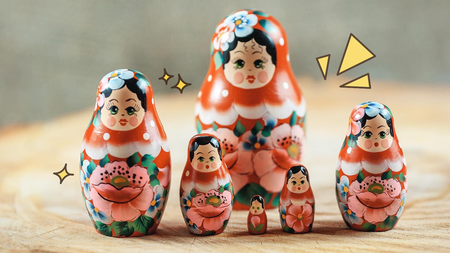 Detail Boneka Rusia Matryoshka Nomer 2