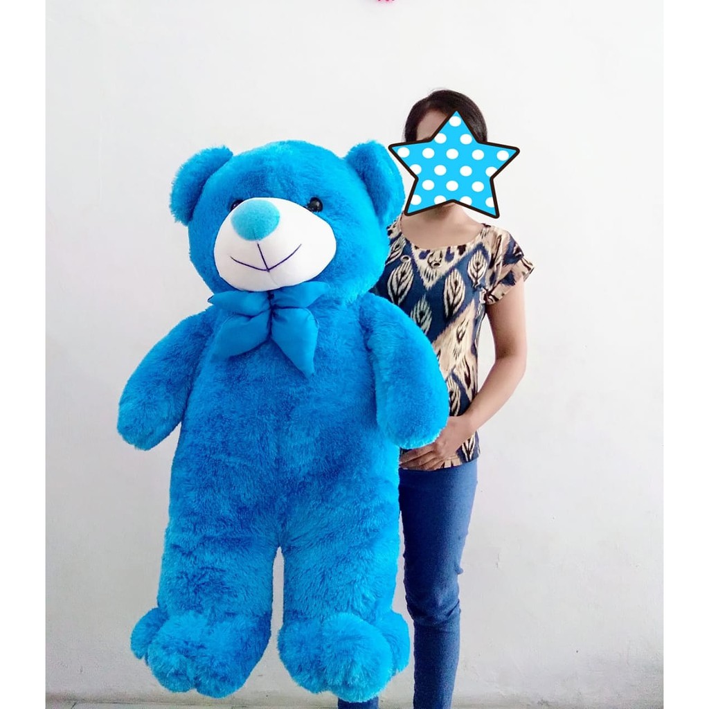 Detail Boneka Teddy Bear Biru Nomer 16