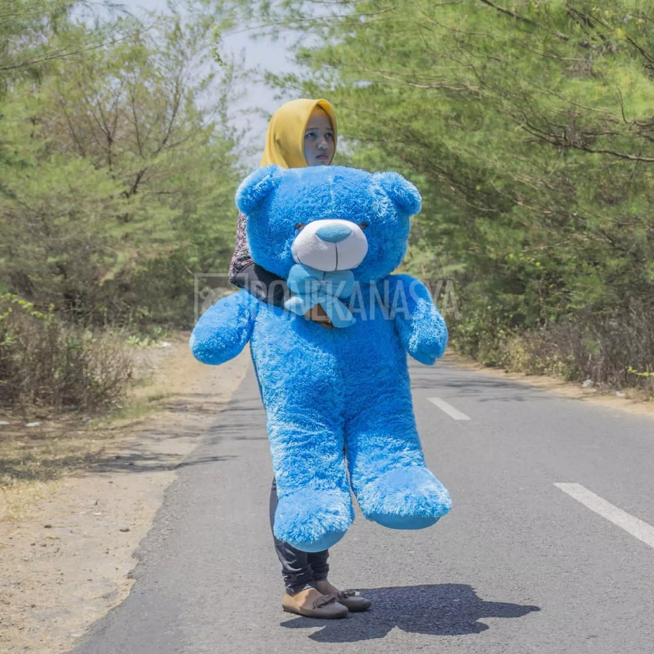 Detail Boneka Teddy Bear Biru Nomer 29