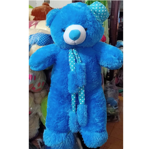 Detail Boneka Teddy Bear Biru Nomer 50