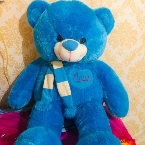 Detail Boneka Teddy Bear Biru Nomer 58