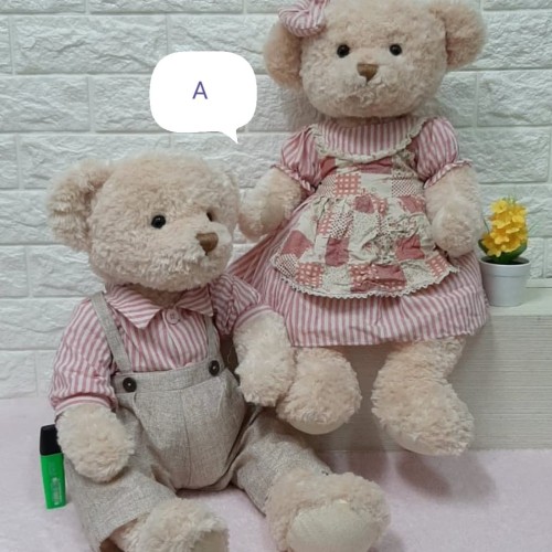 Detail Boneka Teddy Bear Couple Lucu Nomer 6