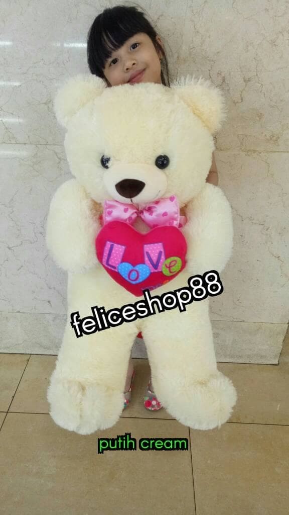 Detail Boneka Teddy Bear Love Besar Nomer 2