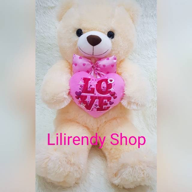 Detail Boneka Teddy Bear Love Besar Nomer 15