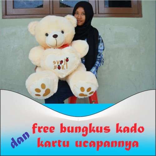 Detail Boneka Teddy Bear Love Besar Nomer 17