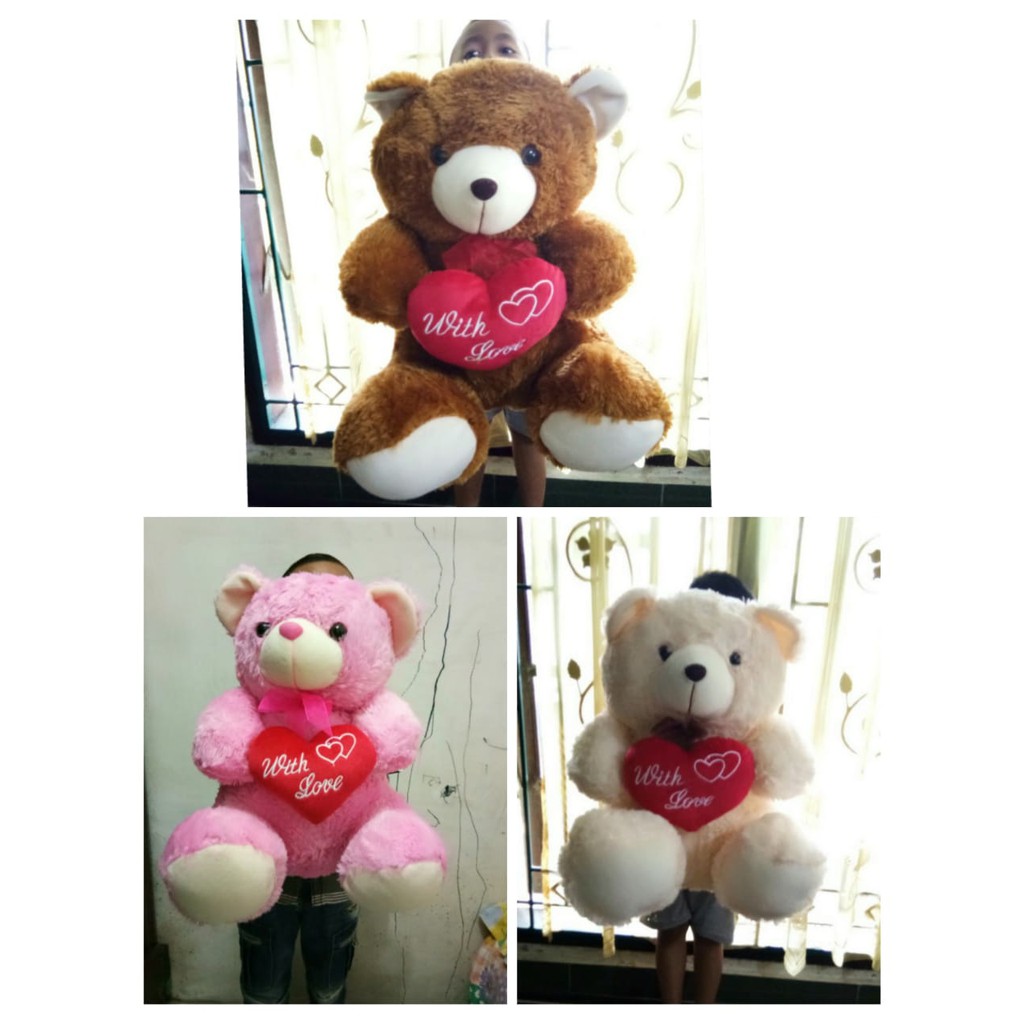 Detail Boneka Teddy Bear Love Besar Nomer 24