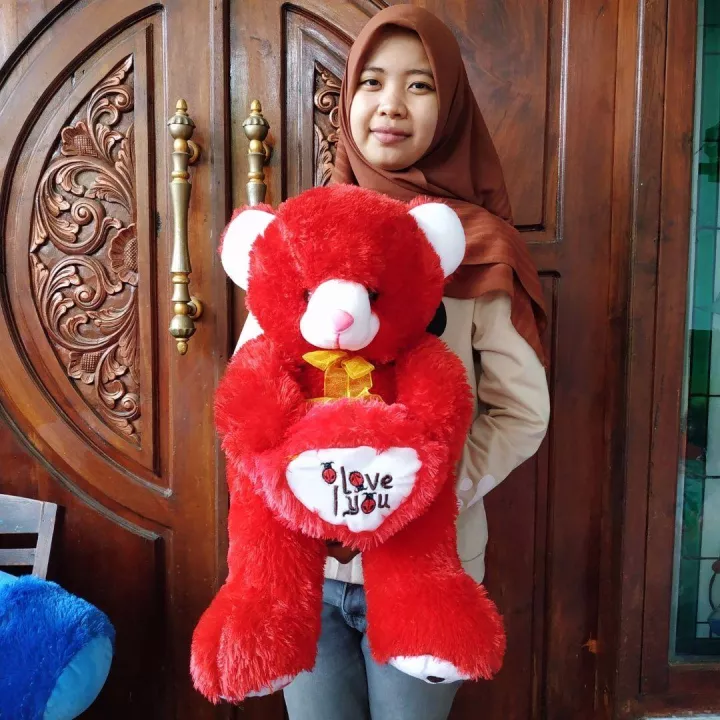 Detail Boneka Teddy Bear Love Besar Nomer 43