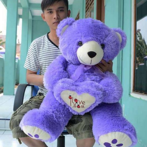 Detail Boneka Teddy Bear Love Besar Nomer 50