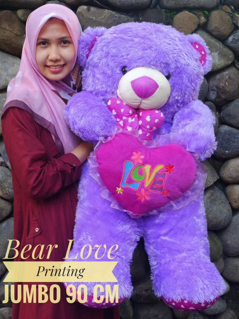 Detail Boneka Teddy Bear Love Besar Nomer 52