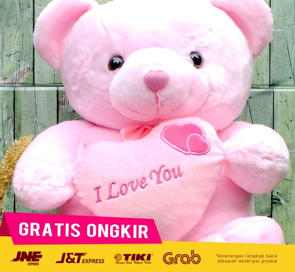 Detail Boneka Teddy Bear Love Besar Nomer 10
