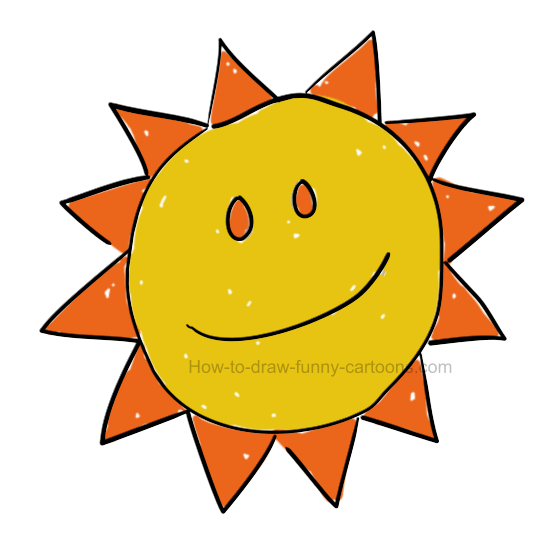 Detail Sunshine Drawing Nomer 18