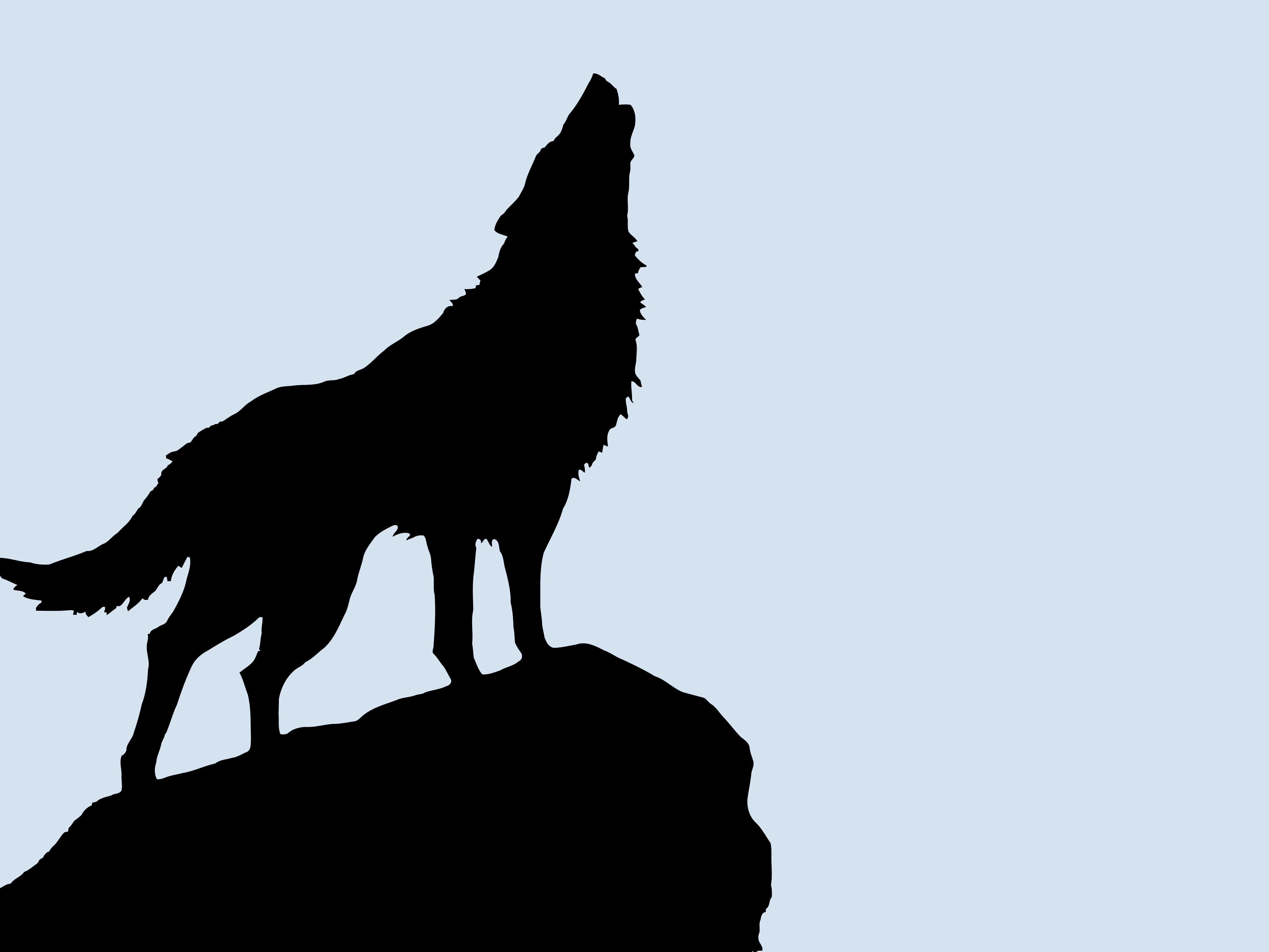 Detail Wolf Silhouette Nomer 2