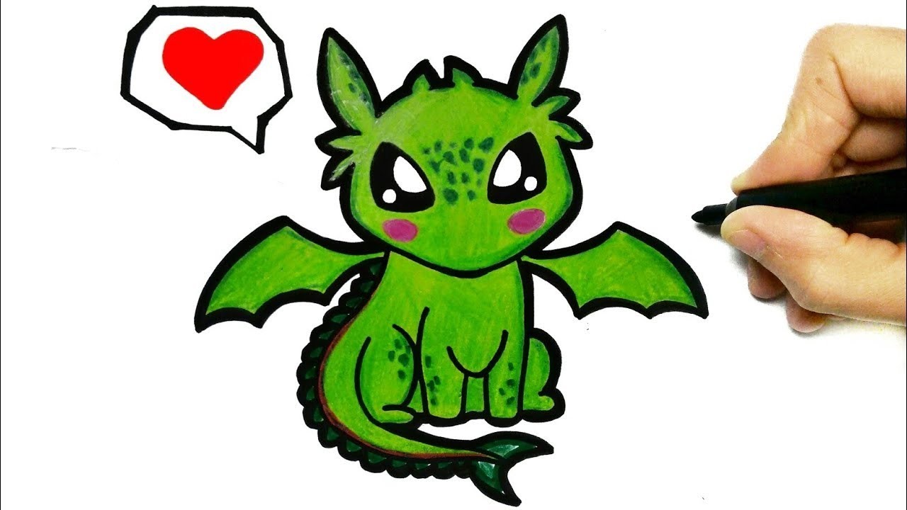 Detail Dragon Drawings Cute Nomer 9